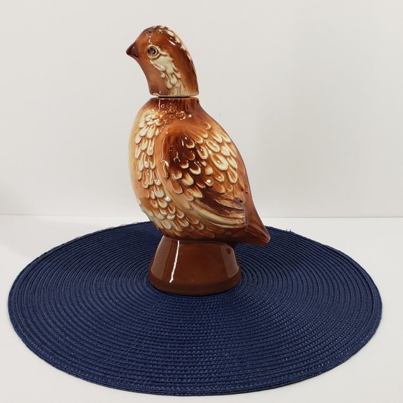 Vintage Empty 1968 Old Mr. Boston Bob White Quail Decanter Liquor Bottle 10” H - Picture 4 of 9